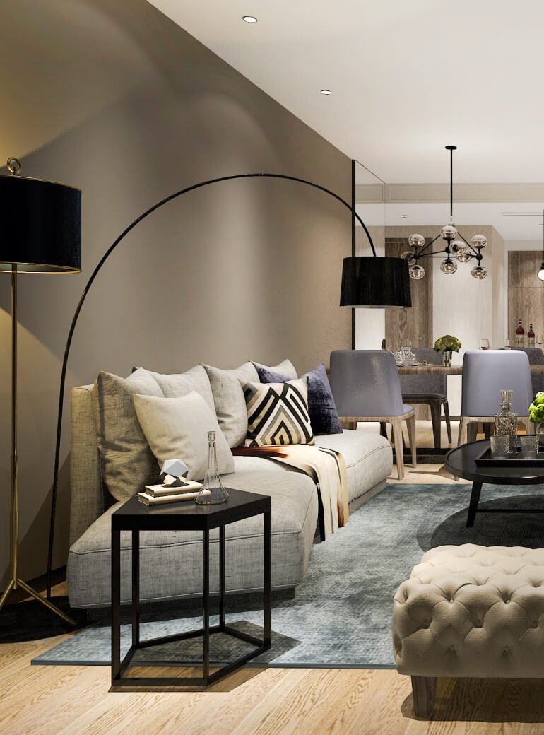 Family enjoying their home