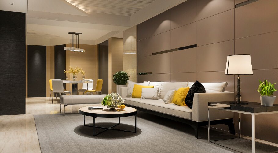 Modern apartment building